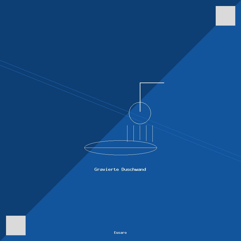 Gravierte Duschwand – individuelles Design von Eusaro